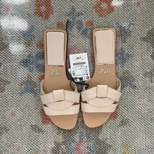 NWT Zara slide sandals
